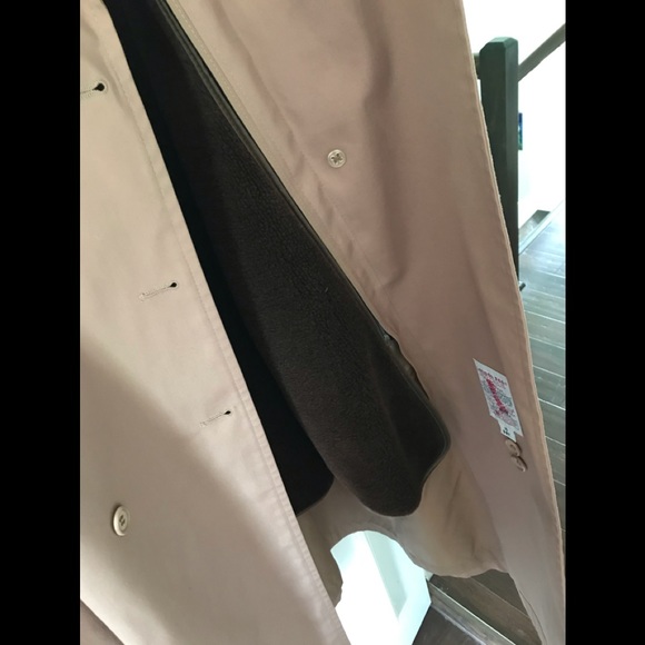 London Fog Dusty Rose Vintage Trench Coat RARE - Picture 12 of 14